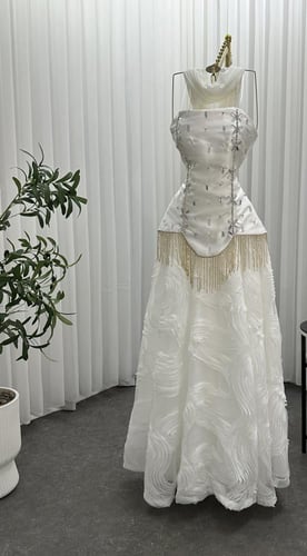 فستان تول شيفون