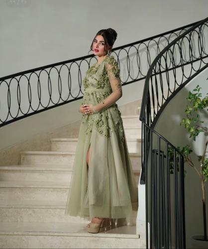 فستان حامل زيتي سهره