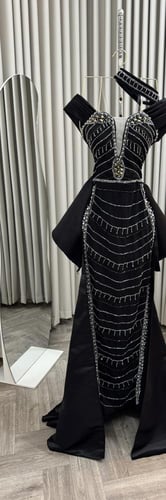 فستان لكرا كريب