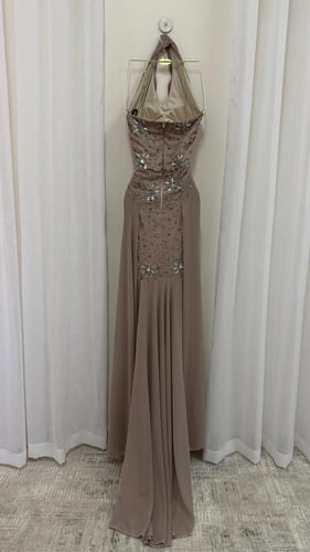 فستان شيفون دبل كلوش