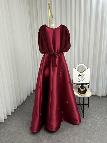 فستان سهره برغندي