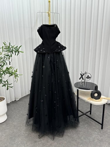 فستان سهره تل اسود