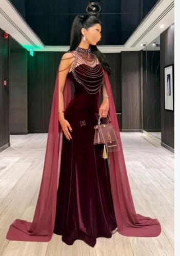 فستان مخمل كوري