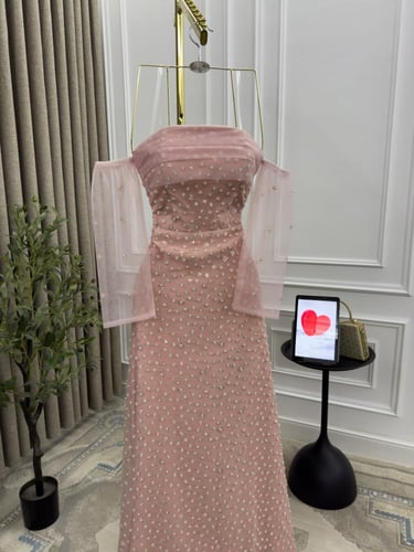 فستان سهره شك وردي