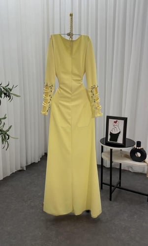 فستان باربي ليموني