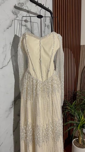 فستان شك زيتي