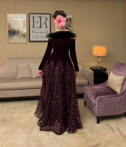 فستان خرز وجوخ