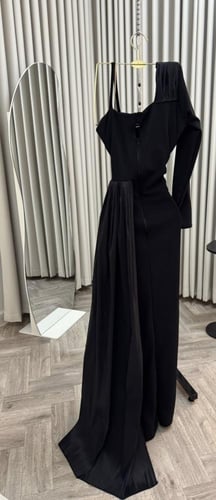 فستان لكرا كريب