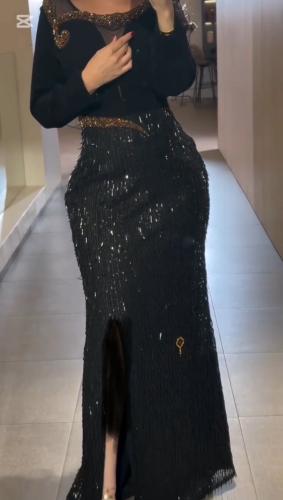 فستان كريب استرتش