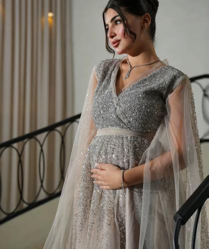 فستان حوامل فخم سهره