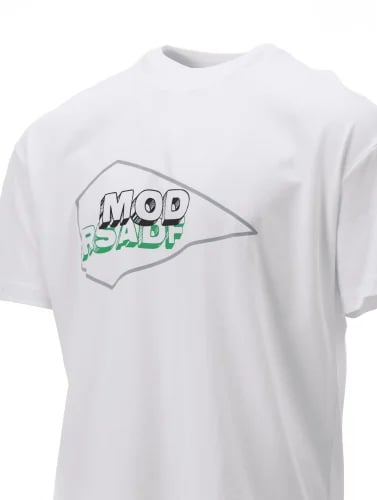 A White T-shirt adorned with the Air Defense Force...