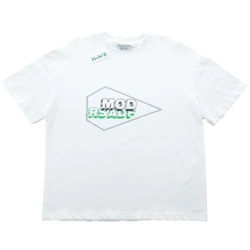 A White T-shirt adorned with the Air Defense Force...