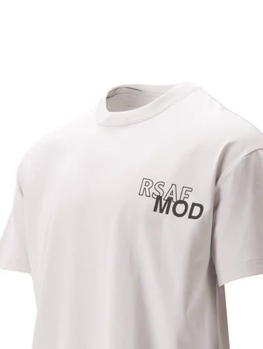A Beige T-shirt adorned with the Air Forces logo (...