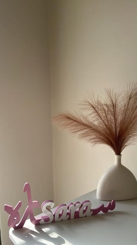 اسماء 3D خشب