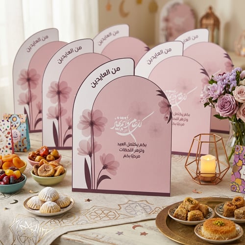 كرت طاولة العيد