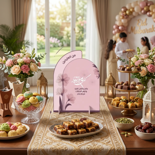 كرت طاولة العيد