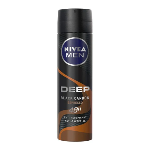 Nivea Deoderant Spray Men Deep Black Carbon 150 Ml