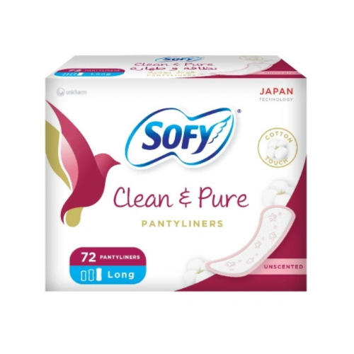 Sofy Clean-Pure UnScented Pantyliner Long 190mm 72...