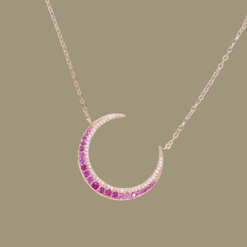 crescent moon necklace
