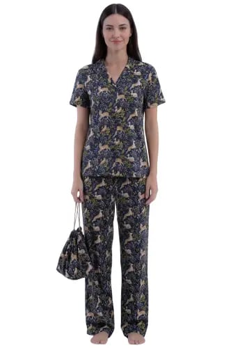 Short-sleeved pajama set