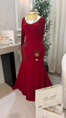 Red dress with crystals