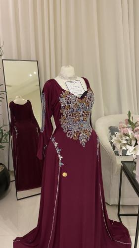 Tutti dress flared French stretch with luxurious look