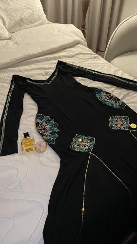 Stretch crystal dress