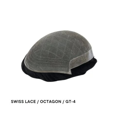 باروكة شعر سويسري طبيعي رجالي موديل سويسري في السعودية - Swiss Lace GT-4