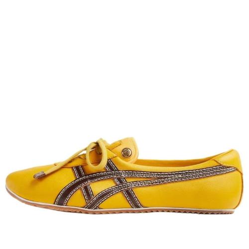 VERSACE x Onitsuka Tiger Tai-Chi Sakura Nappa Brown Yellow