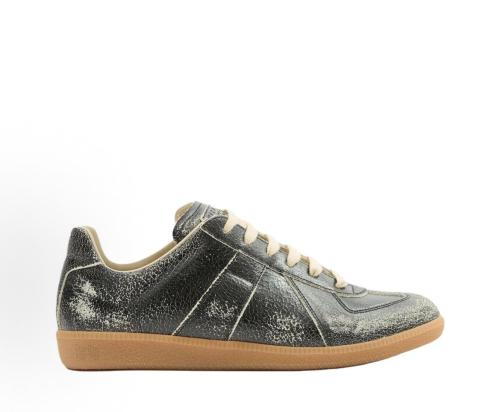 Maison Margiela Replica Sneaker Black White Distressed