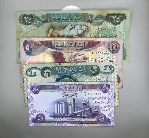 4 قطع عملات العراق متنوعة Q73