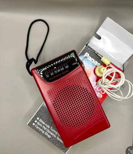 راديو باناسونيك صغير (جديد) صيني لون احمر موجه واح...