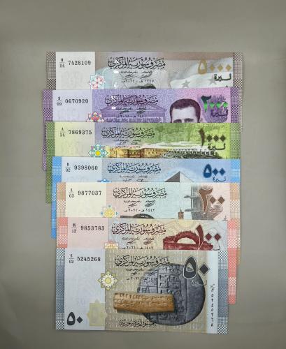 7 قطع طقم عملات سوريا (جديد)