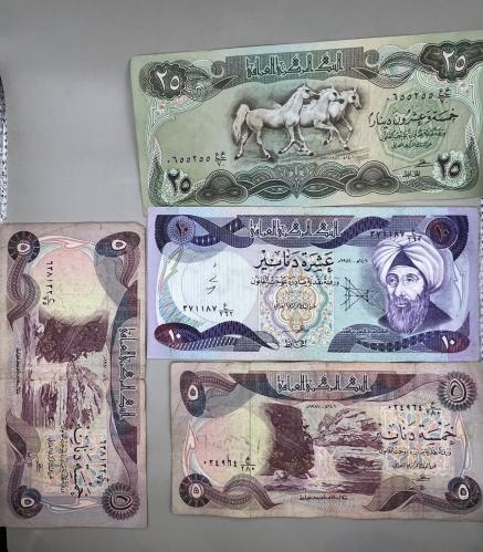 4 قطع عملات العراق متنوعة QD8
