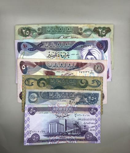6 قطع عملات العراق متنوعة Q70