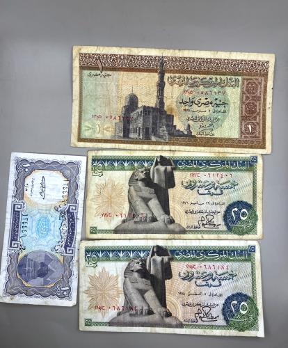 4 قطع عملات مصر متنوعة E52