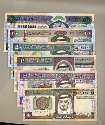 طقم الملك فهد الرئيسي 6 قطع جديدة ( ريال + خمسة +...