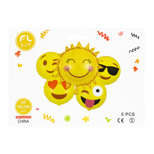 بالون قصدير وجه 5 حبة