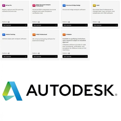 اطلب أي برنامج اوتوديسك غير موجود في المتجر وسنوفر...