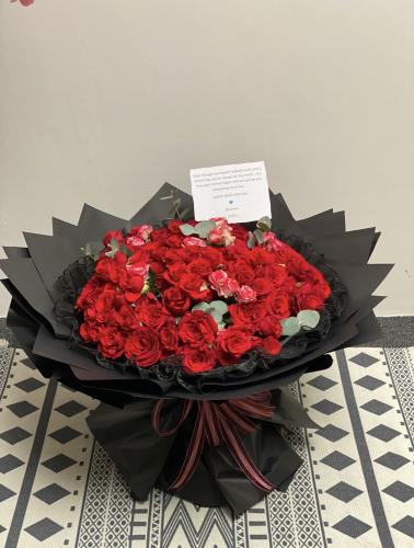 بوكيه بيبي روز فاخرة