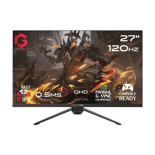 شاشة ألعاب Gameon 27" QHD – دقة 2K، تردد 120 هرتز،...