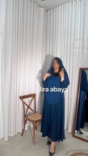 عباية ساده بقماش تركواز