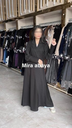 بليزر صيفي لياقه كاملة مقلم اسود