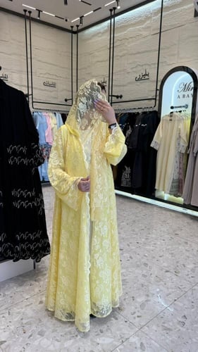 عبايه نرمين دانتيل