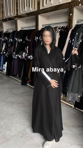 بيوتي عباية بليزر صيفيه كبك أبيض
