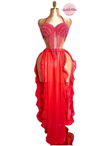 بدلة رقص الملكة بومبونايا (أحمر)