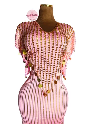 بدلة رقص شرقي نانسي مميز (بمبي مع ذهبي)