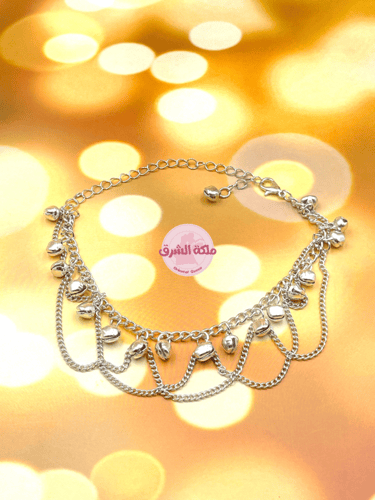 خلخال رقص الملكة سمارة (لون فضي)