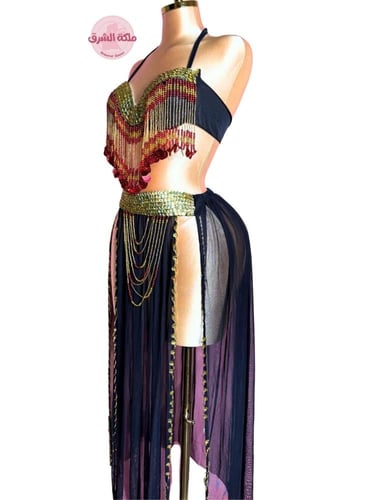 بدلة رقص ملكة الليل (أسود)