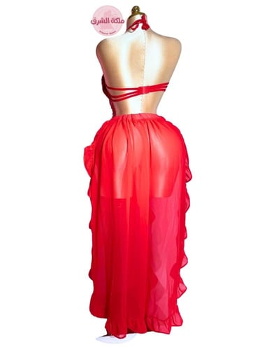 بدلة رقص الملكة بومبونايا (أحمر)
